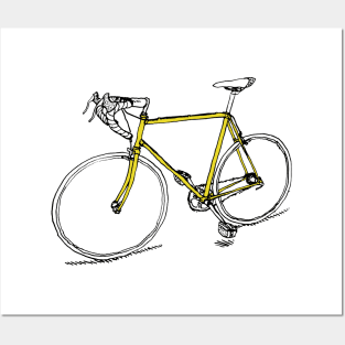 Yellow Bike Posters and Art